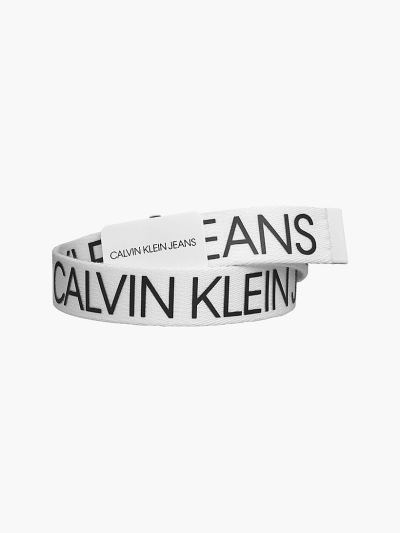 Calvin Klein Táskák & Kiegészítők HU378189 | Calvin Klein Canvas Logo Lány Öv Világos Fehér